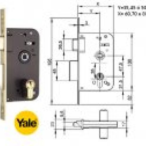 CERRADURA EMBUTIR YALE 600