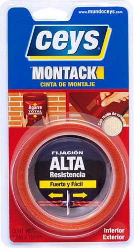 Mejor cinta doble cara extrafuerte 7,5mx19mm 900KG Ceys Montack