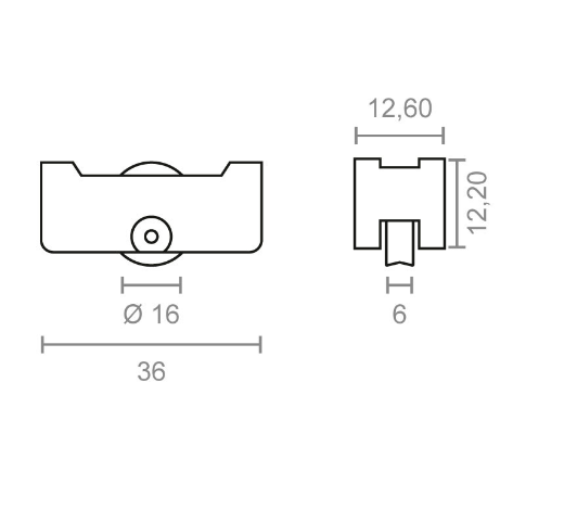 RODAMIENTO NYLON INASA 151