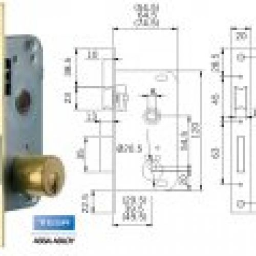 CERRADURA EMBUTIR TESA 2000HL