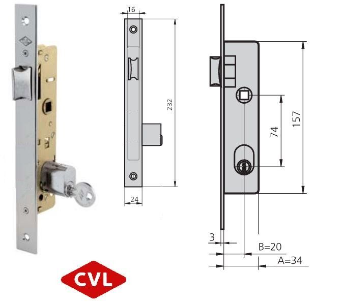 CERRADURA CVL 1964T