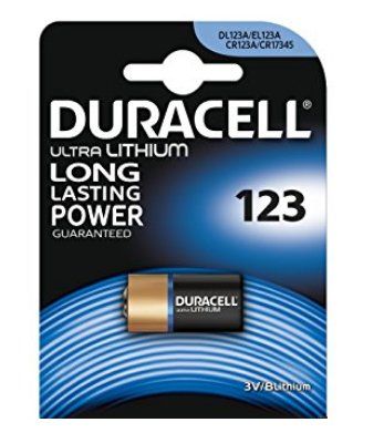 BATERIA CR123A DURACELL CR17345/EL123