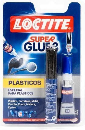 SUPER GLUE-3 PLASTICOS