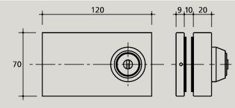 CERRADURA PUERTA VIDRIO BATIENTES CBM 01 2002