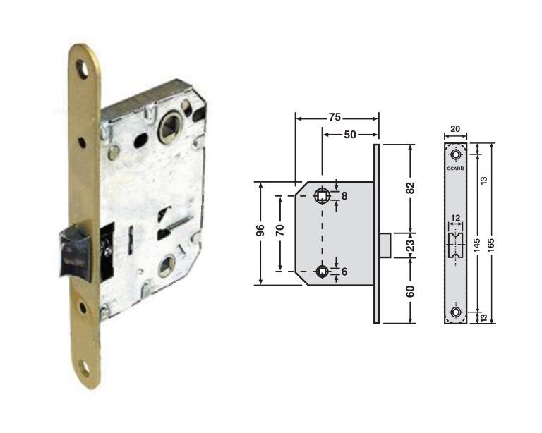 PICAPORTE UNIFICADO 1068R OCARIZ