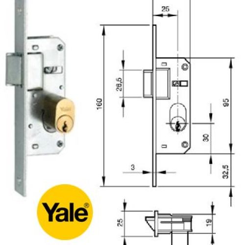 CERRADURA EMBUTIR YALE 67 E