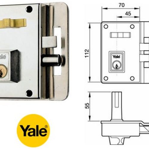 CERRADURA SEGURIDAD SOBREPONER YALE 10 70 NI