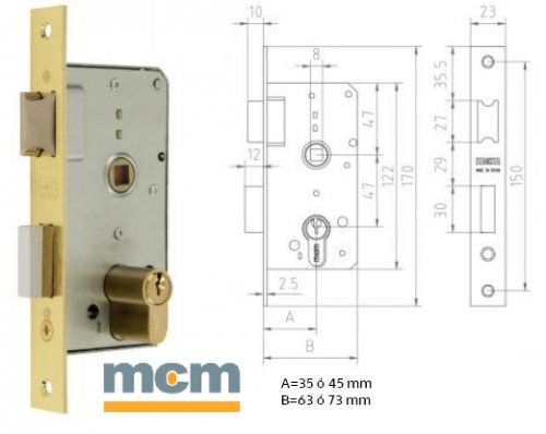 CERRADURA  EMBUTIR MCM 1501
