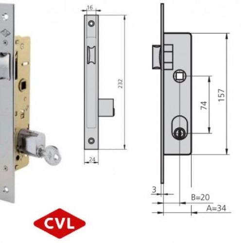 CERRADURA CVL 1964T