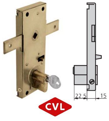 CERRADURA SOBREPONER CVL 11B/M