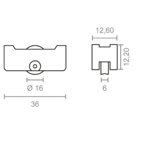 RODAMIENTO NYLON INASA 151