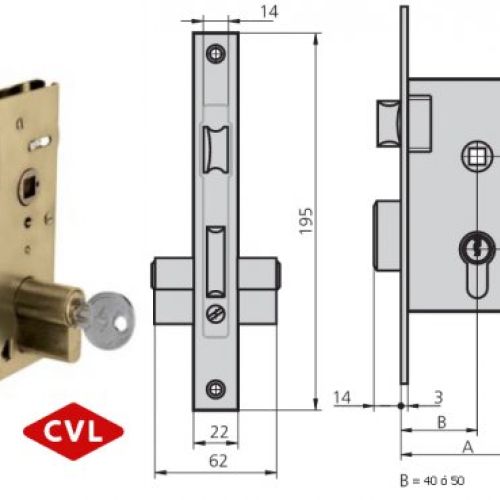 CERRADURA EMBUTIR CVL 1960/2